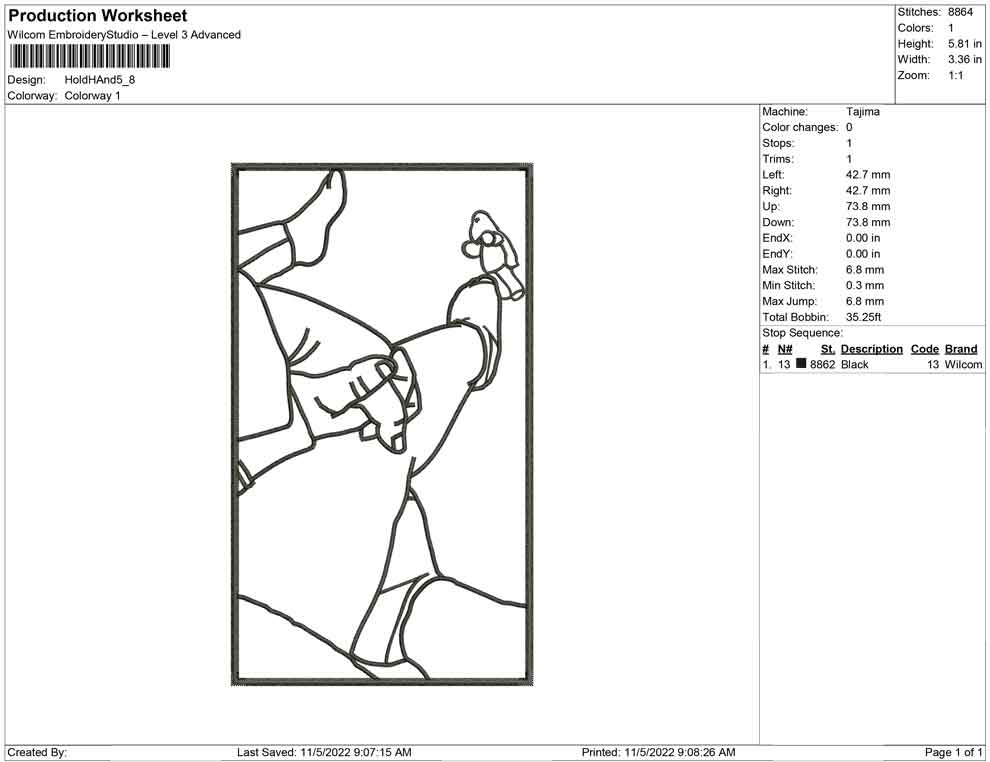 Hold Hand Line Art