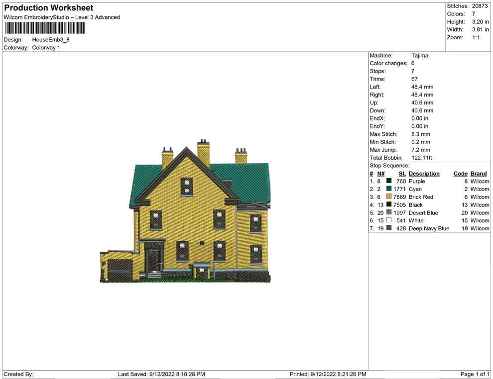 House embroidery