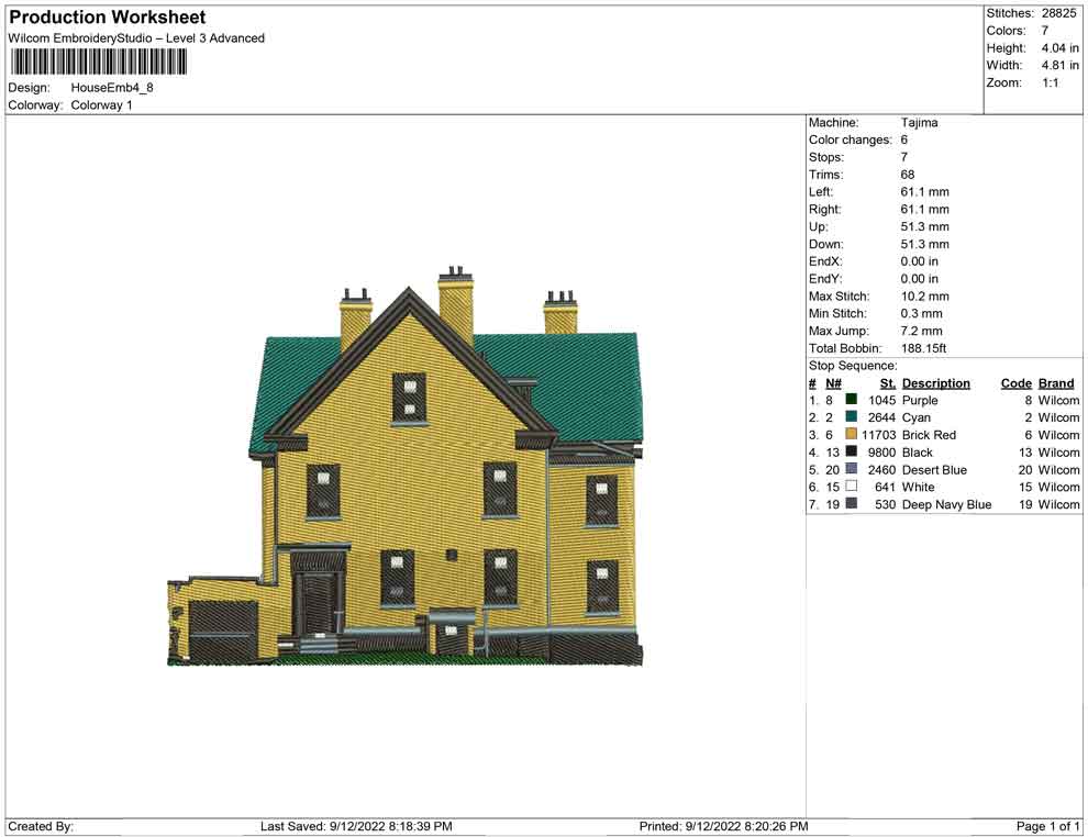 House embroidery