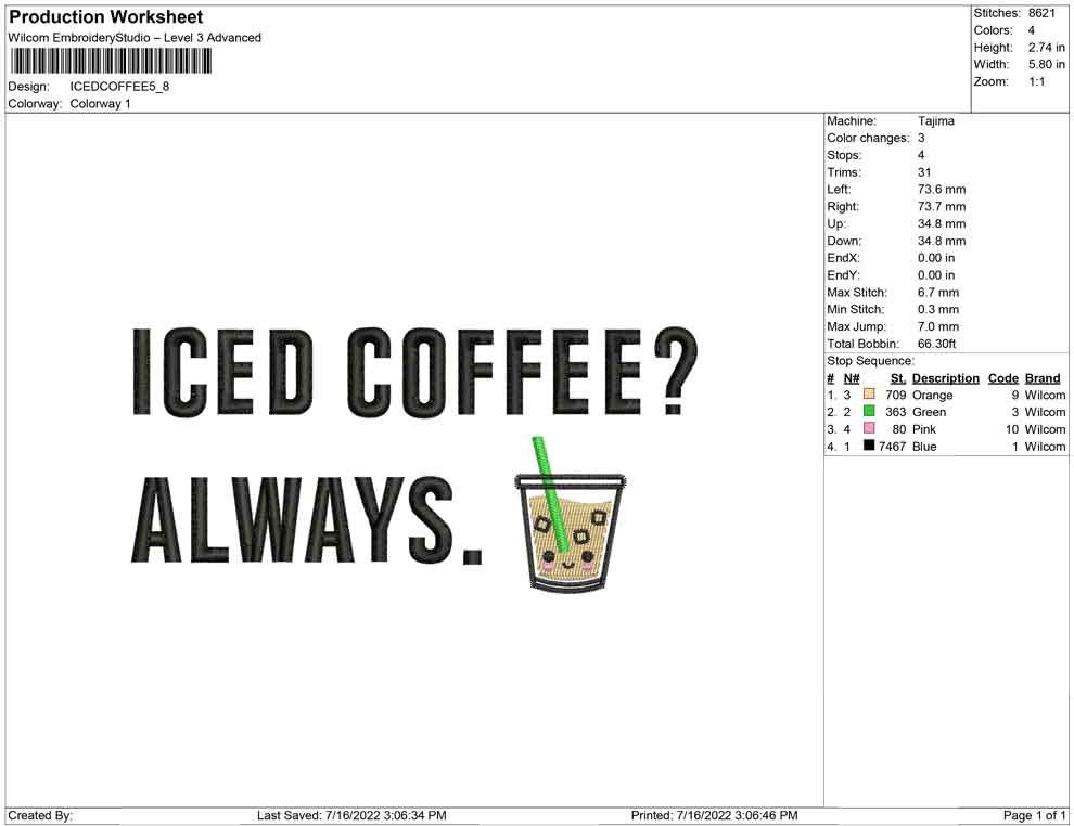 iced coffee