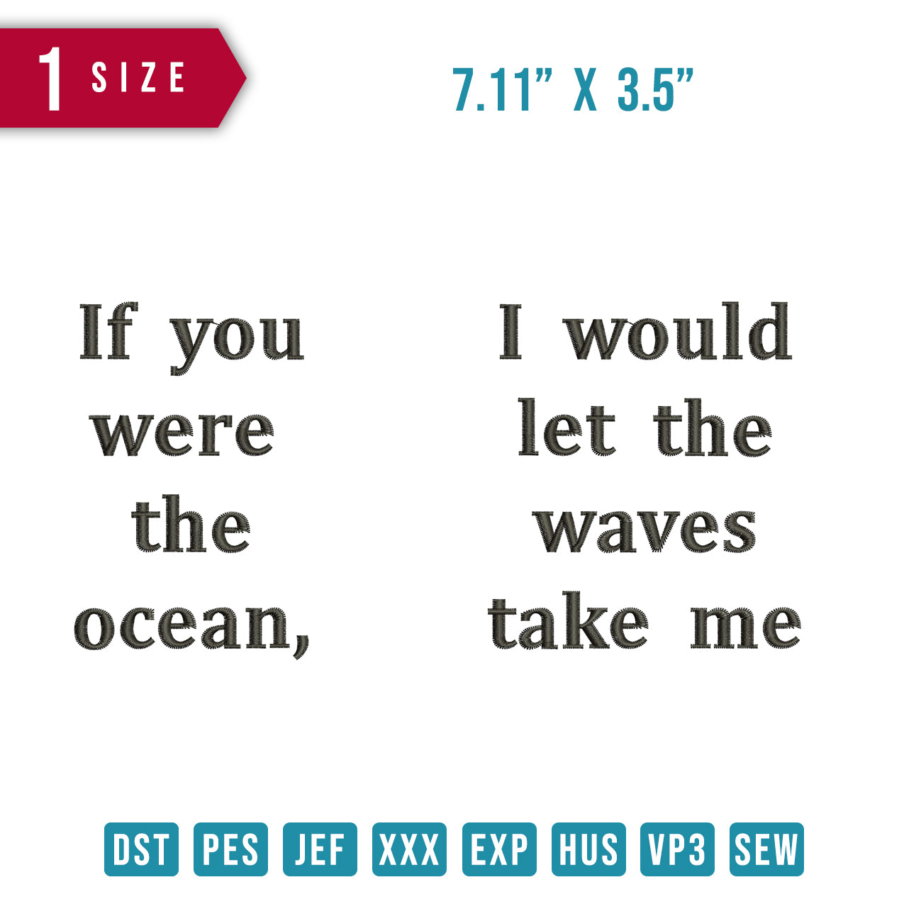 If you where the ocean