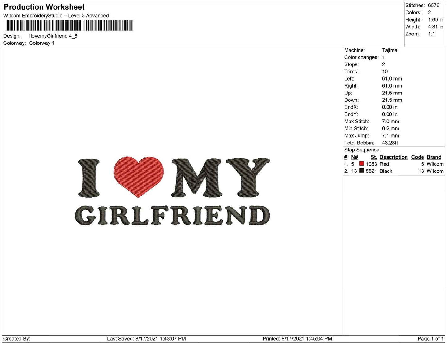 I Love my girlfriend