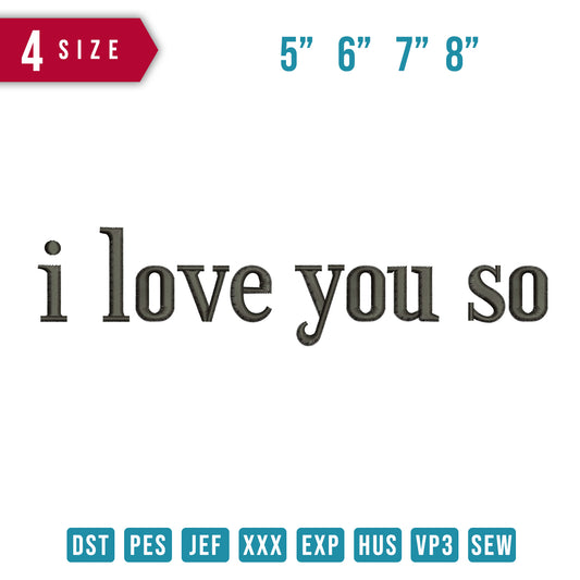 I love You so