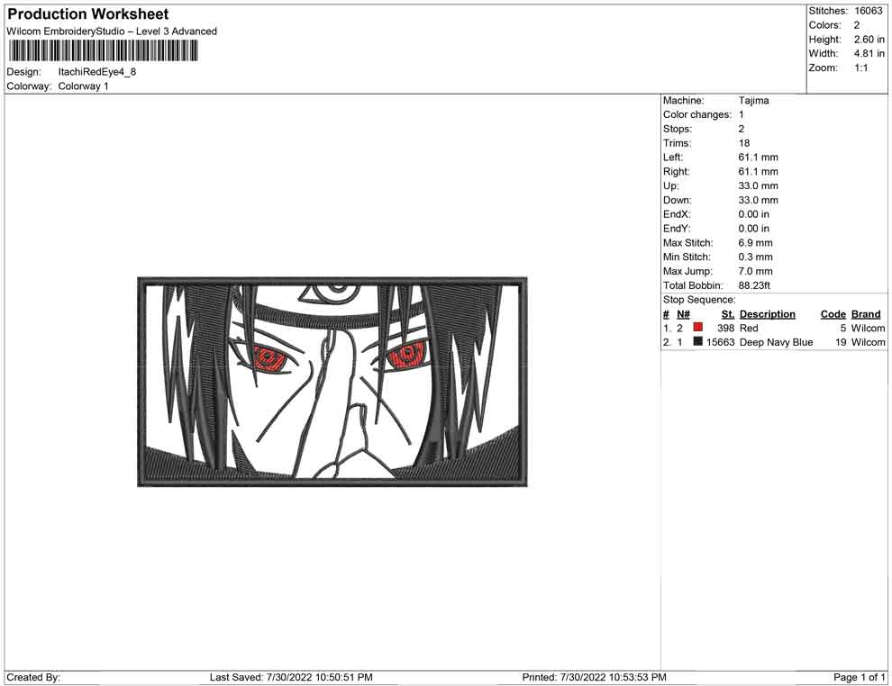 Itachi Red eyes