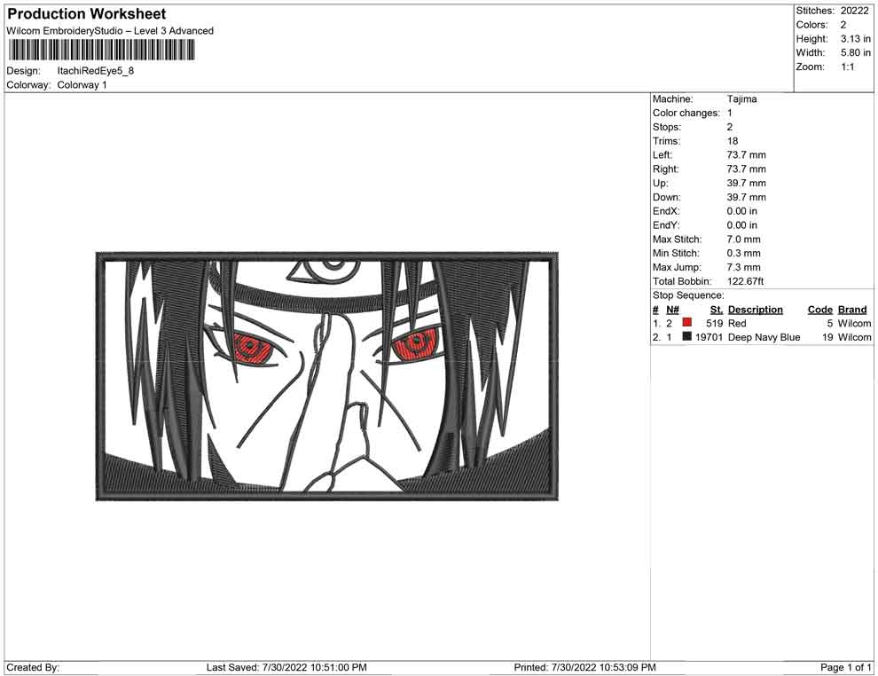 Itachi Red eyes