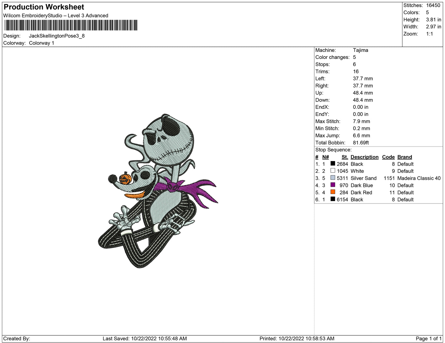 Jack Skellington Pose