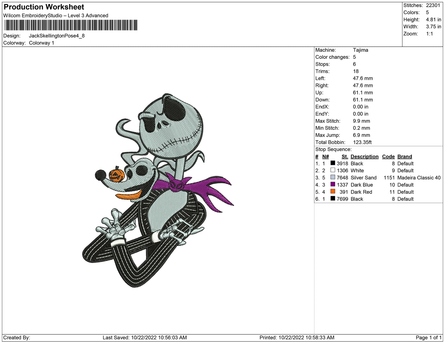 Jack Skellington Pose