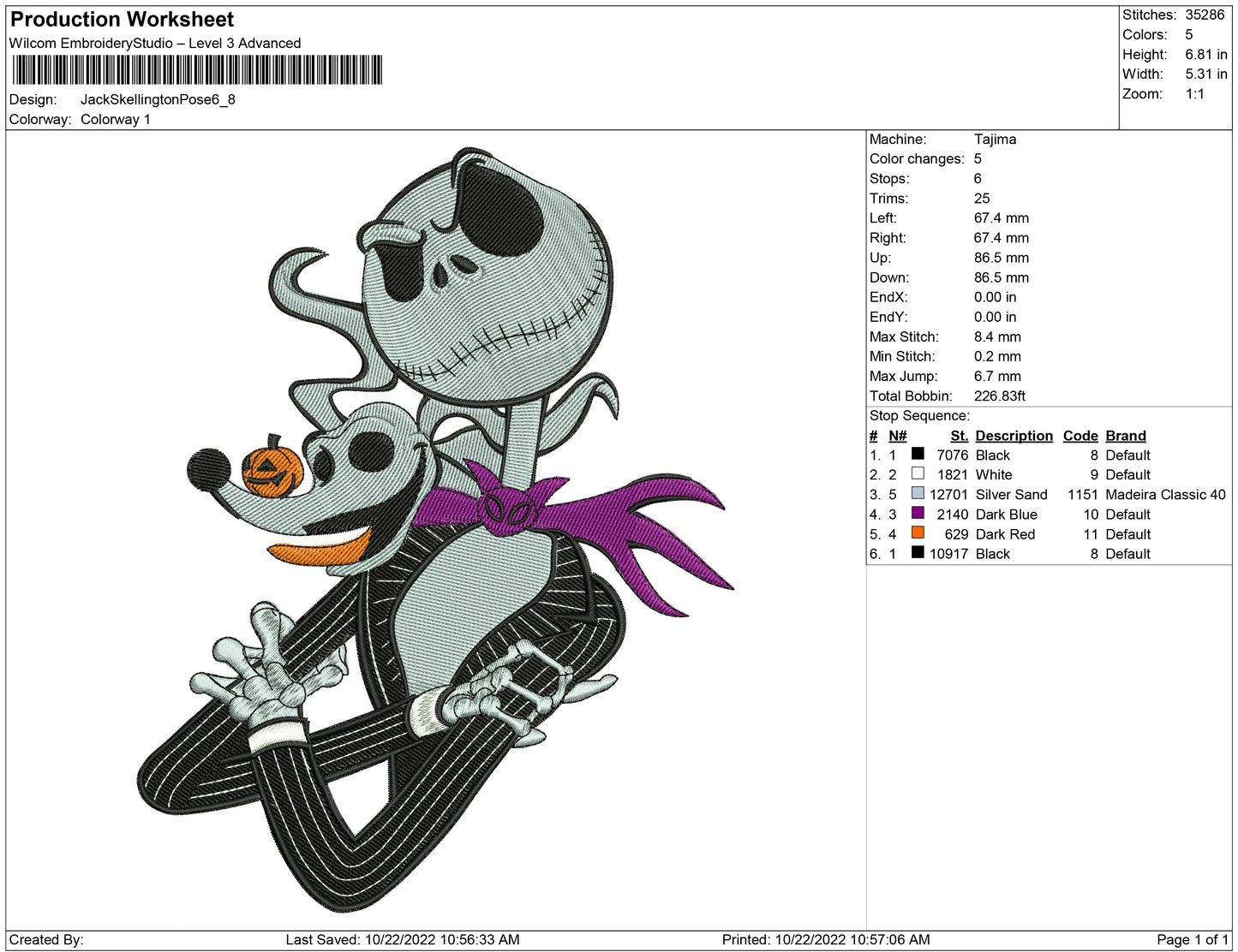Jack Skellington Pose