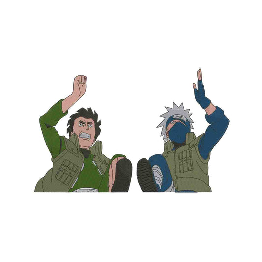 Kakashi and guy No BG BIG size
