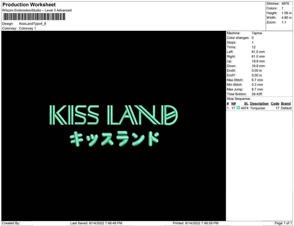 Kiss Land Typo