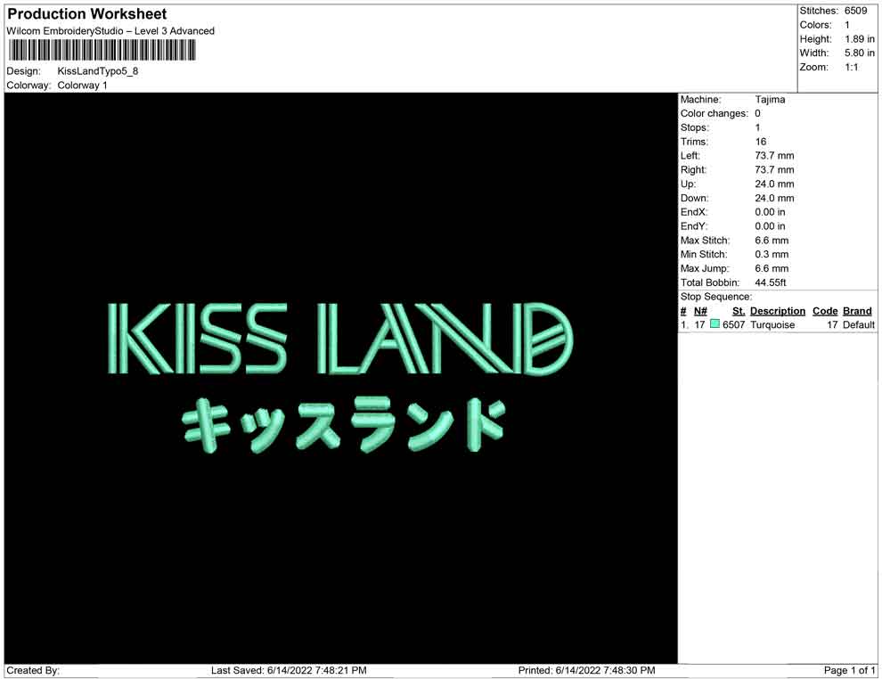 Kiss Land Typo