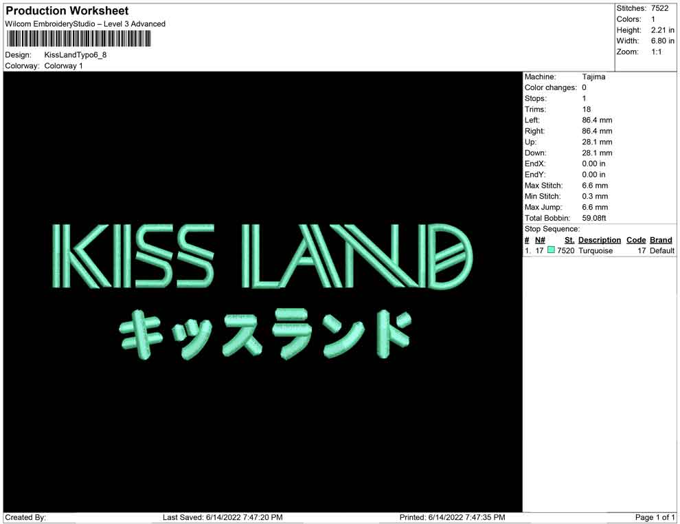 Kiss Land Typo