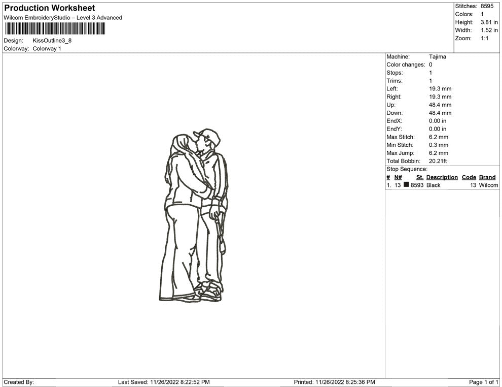 Kiss Outline