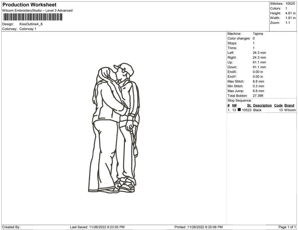 Kiss Outline