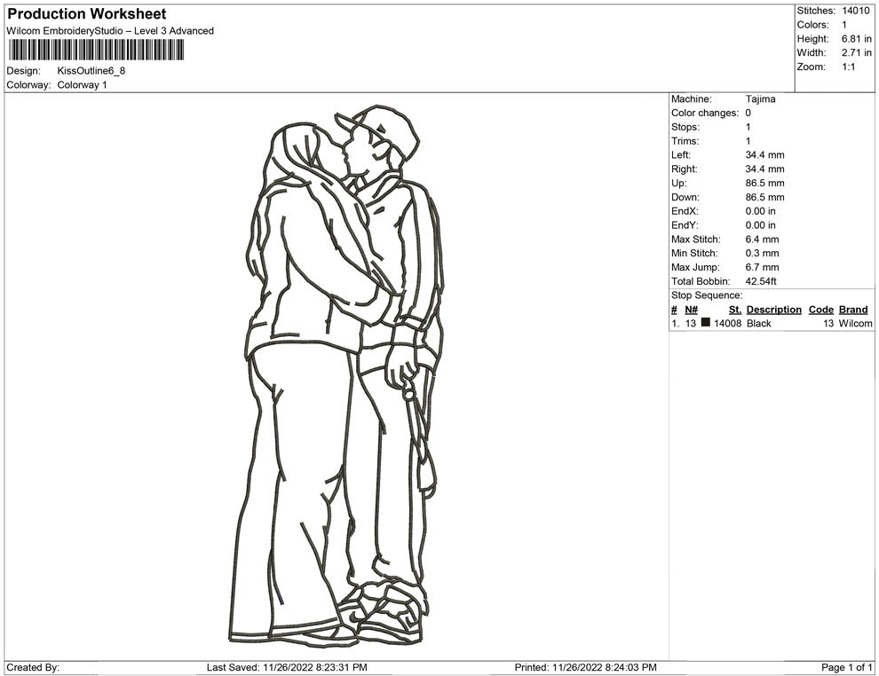 Kiss Outline