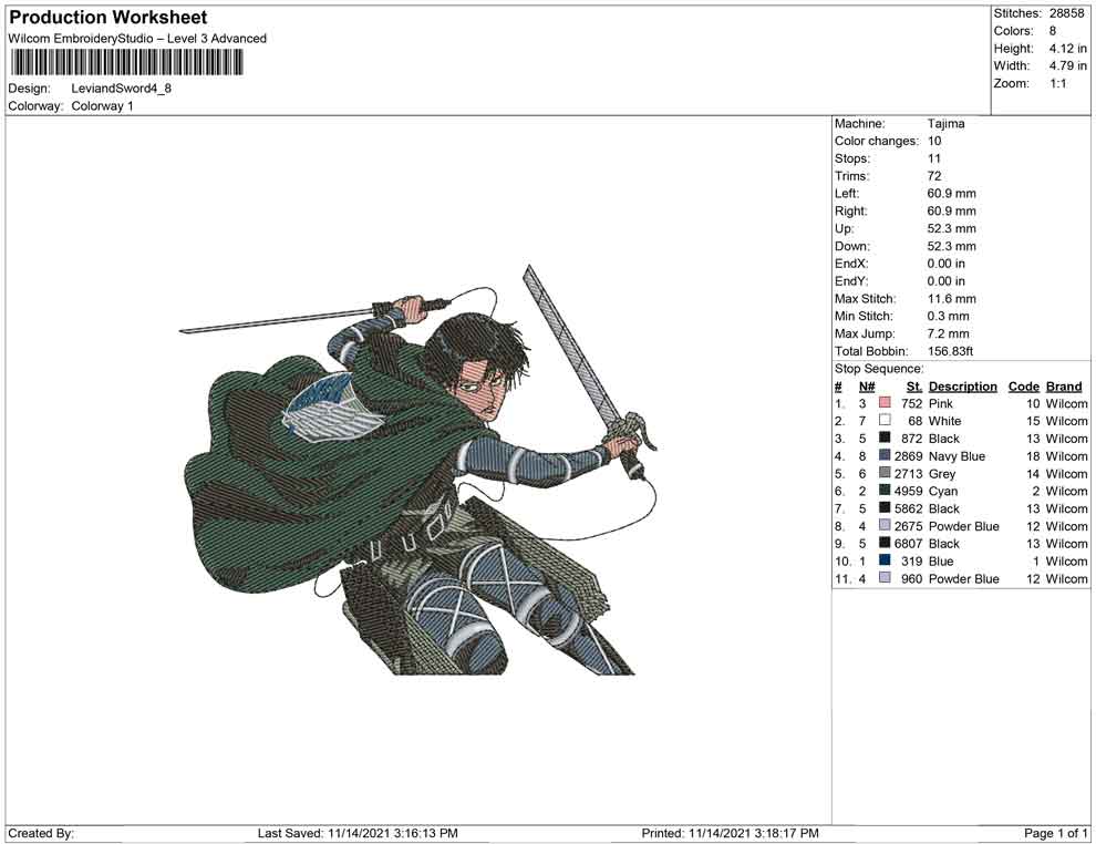 Levi and Sword