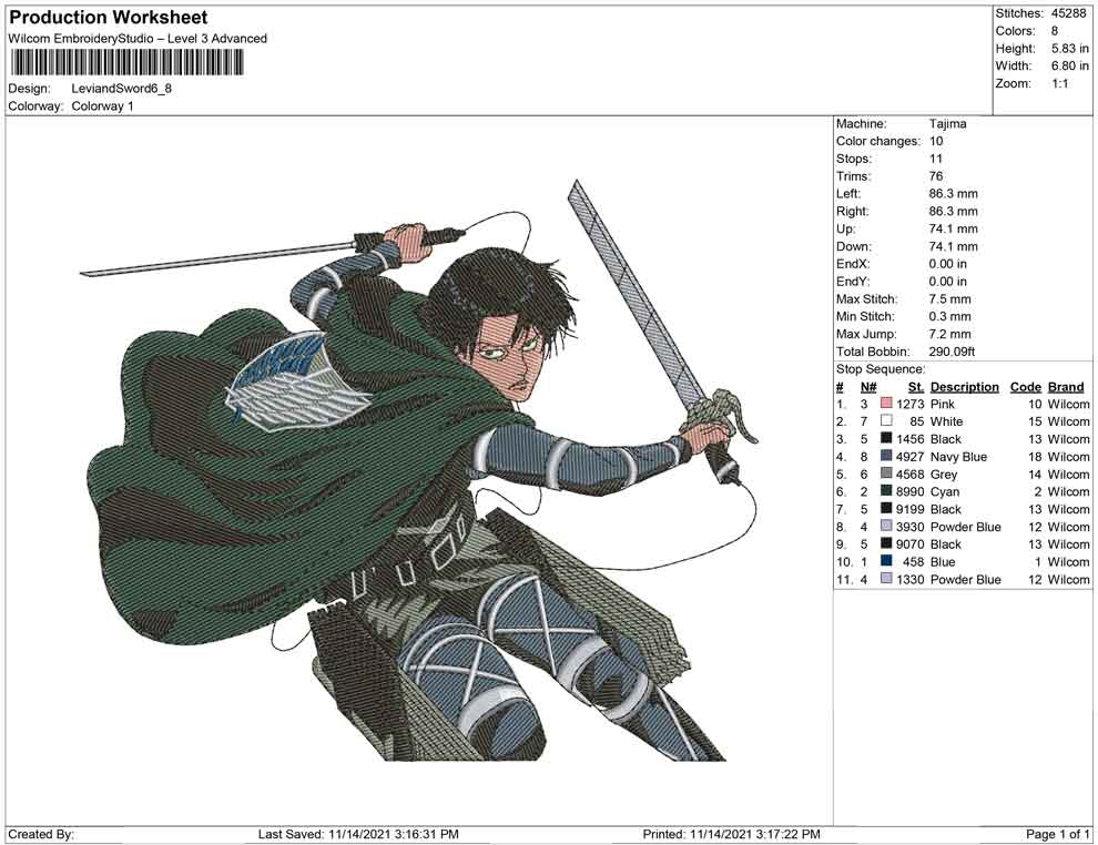Levi and Sword