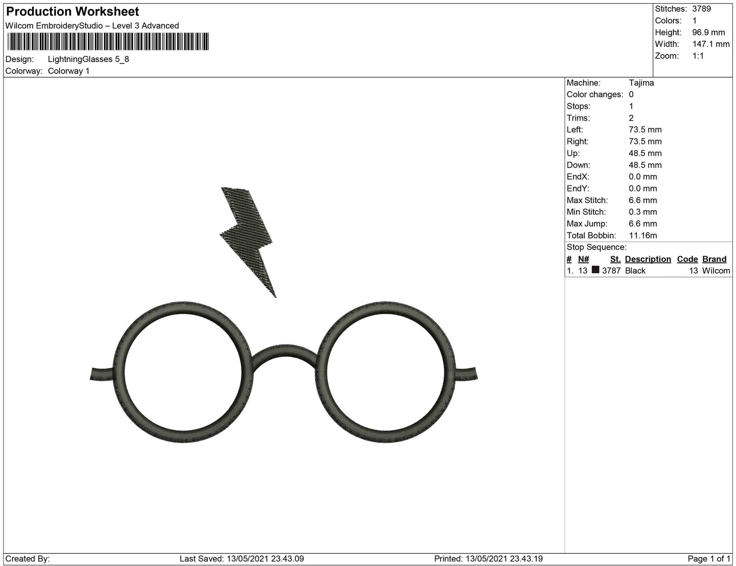 lightning eyeglasses