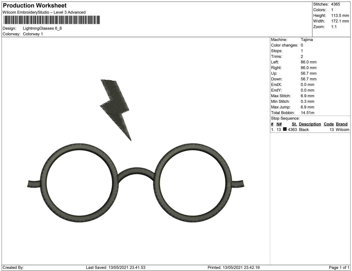 lightning eyeglasses