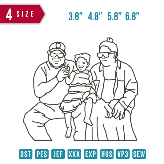 Line Art Family B