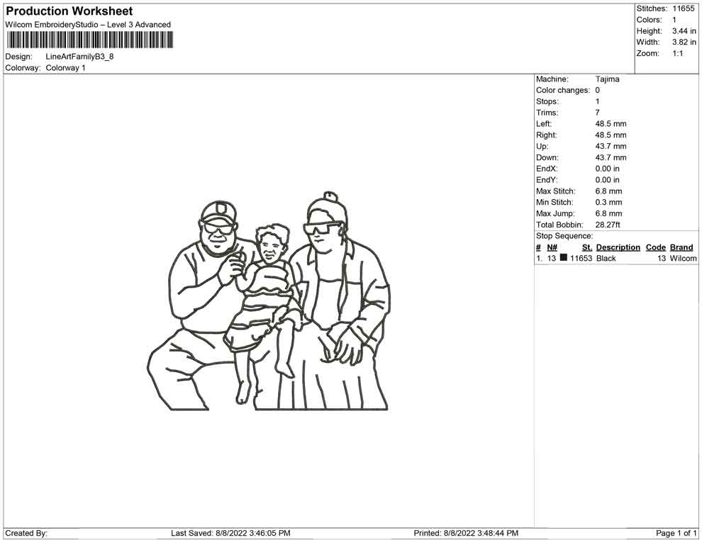 Line Art Family B