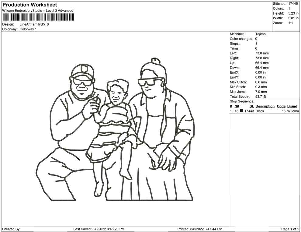 Line Art Family B