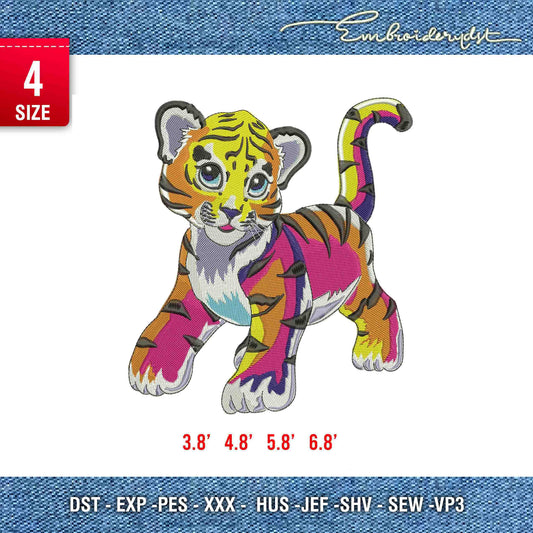 Baby tiger full body