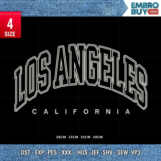 Los Angeles double outline