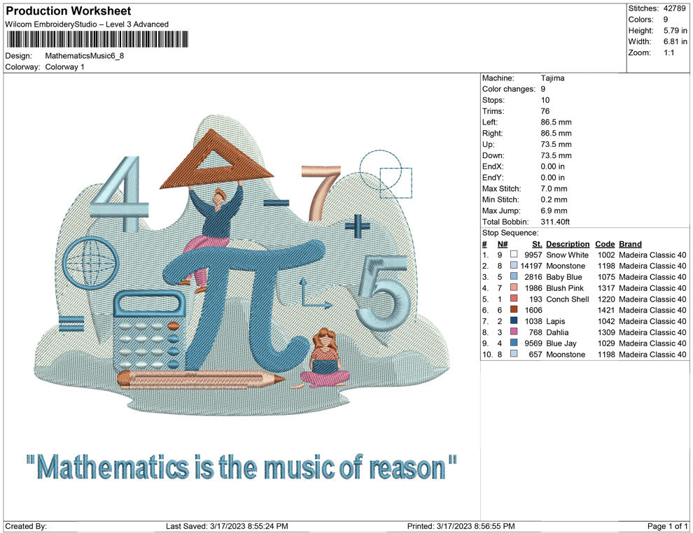 Mathematics is music