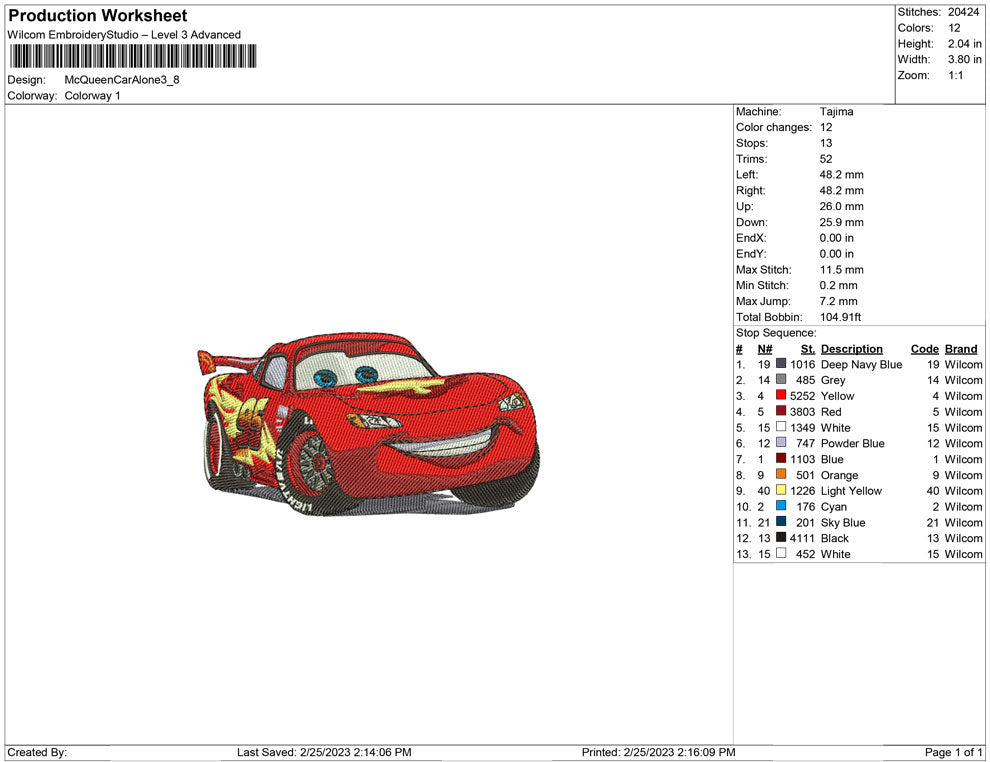 Mcqueen car Alone