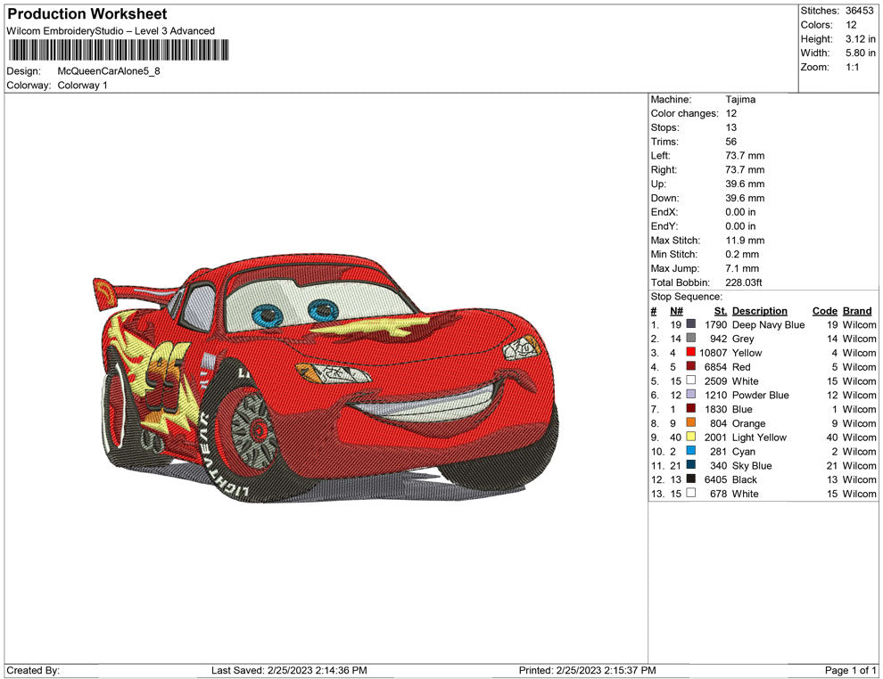 Mcqueen car Alone