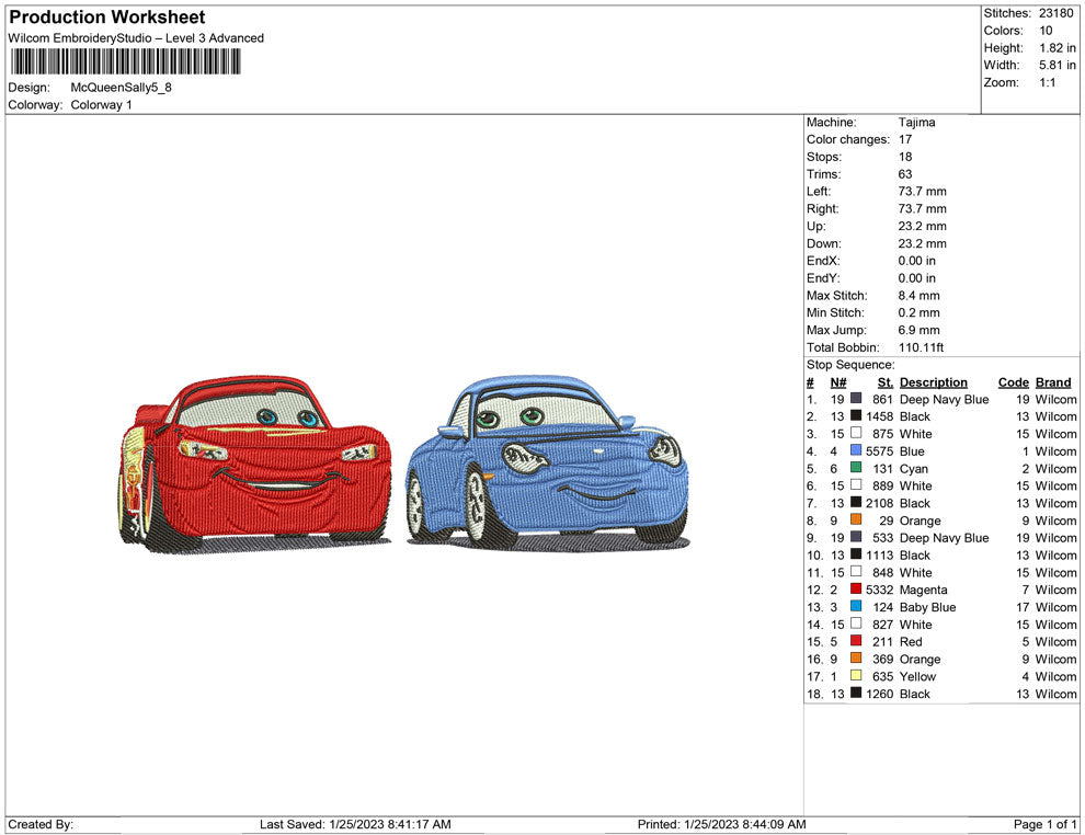 McQueen and Sally Carrera