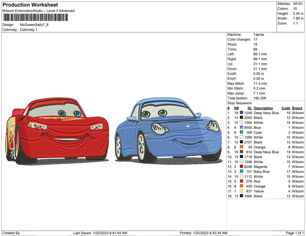 McQueen and Sally Carrera