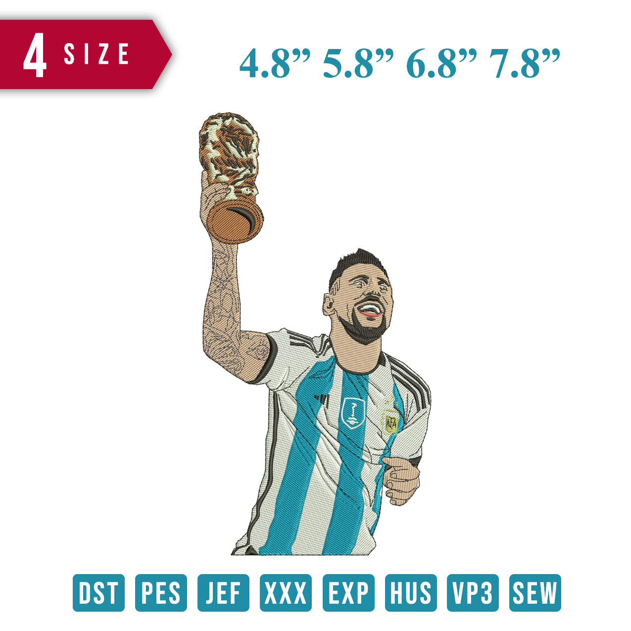 Messi And Trophy