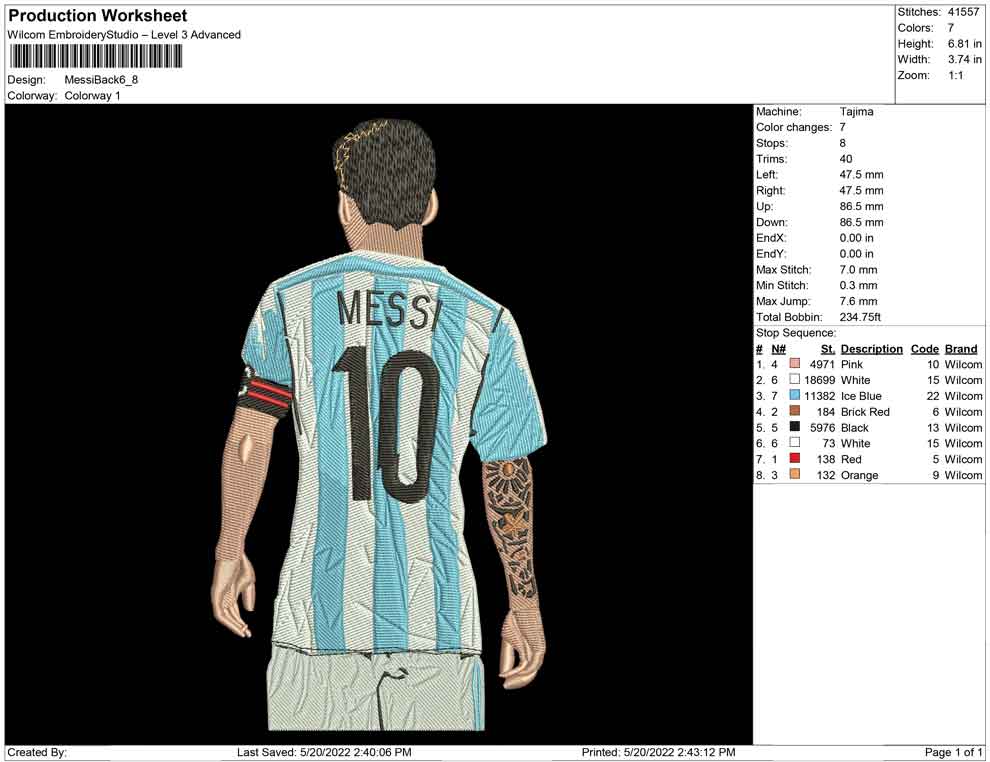 Messi Back