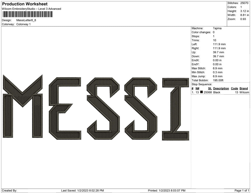 Messi Letter