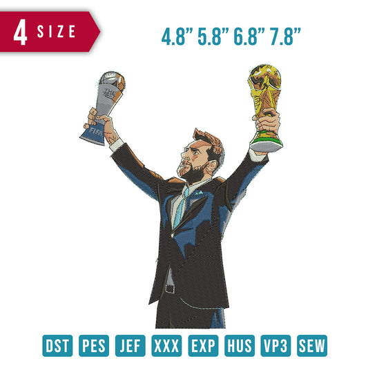 Messi Winn Trophy