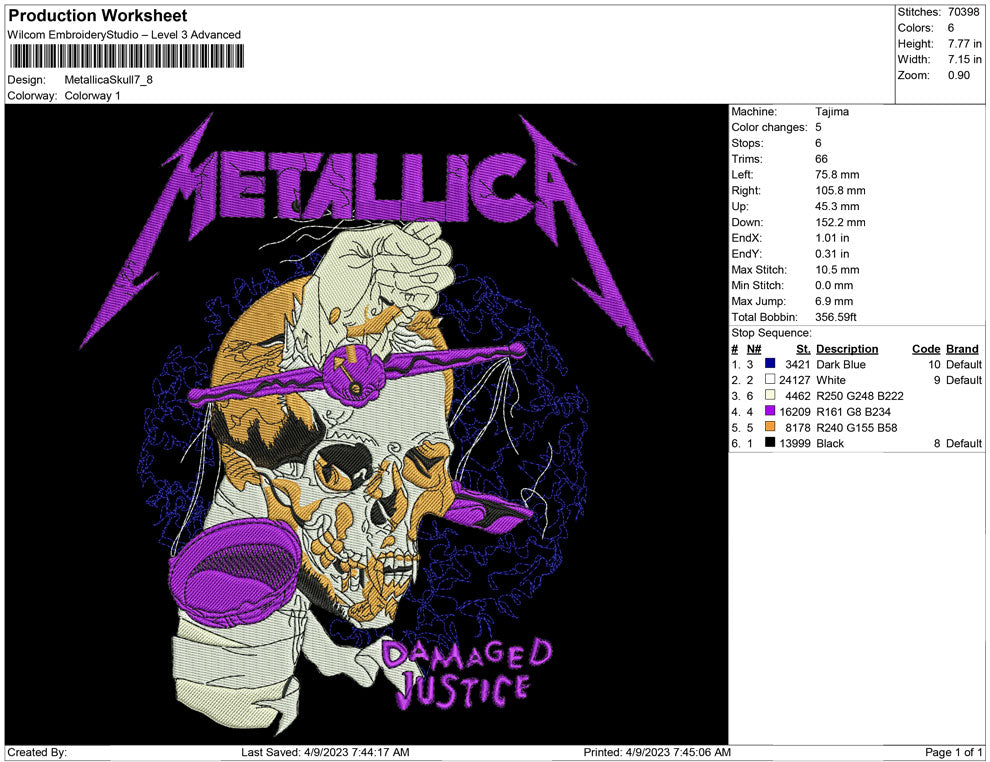 Metallica Skull
