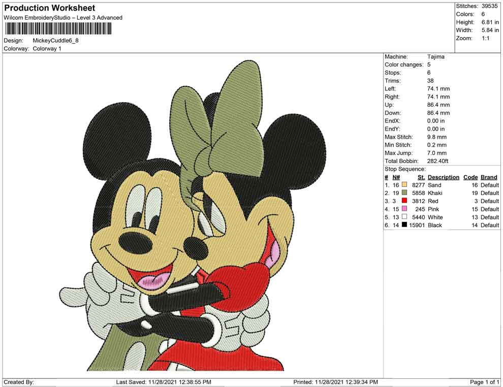 Mickey Mouse Cuddle