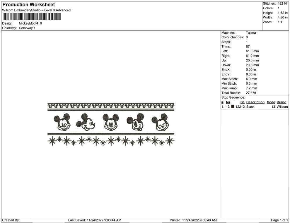 mickey motif