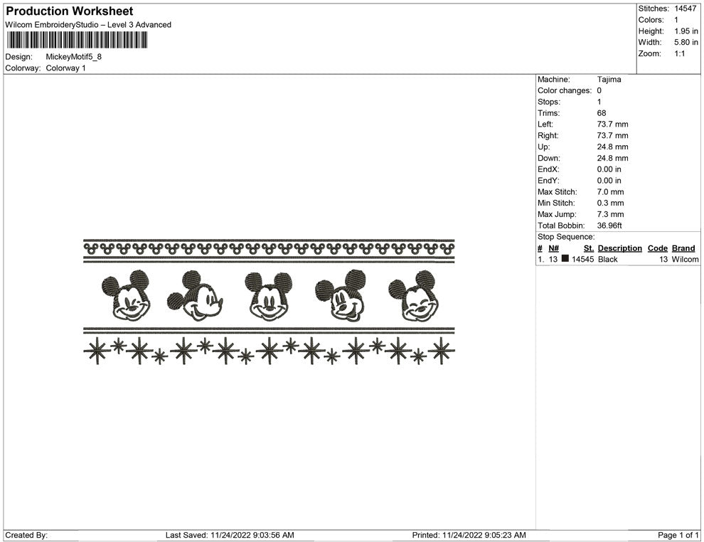 mickey motif