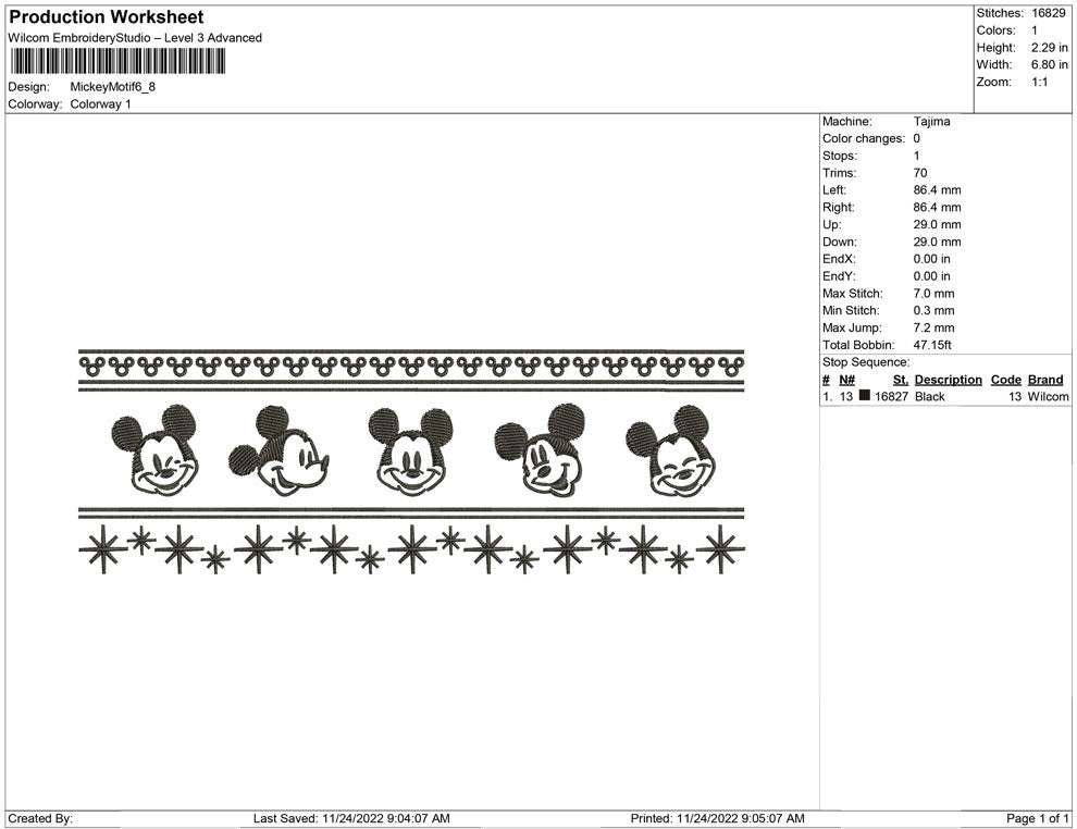 mickey motif