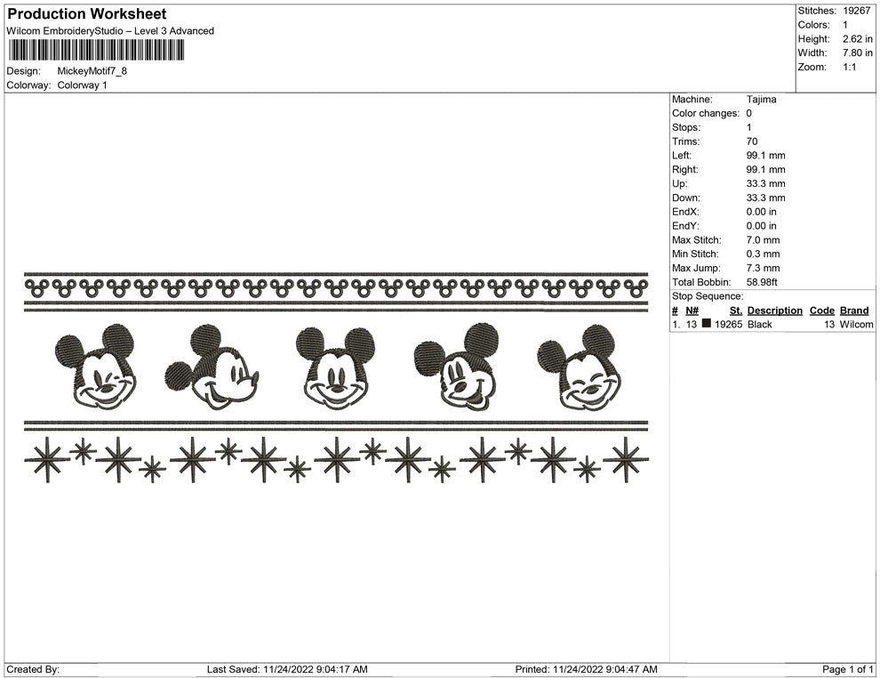 mickey motif