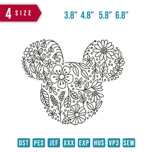Mickey Motifs Flower