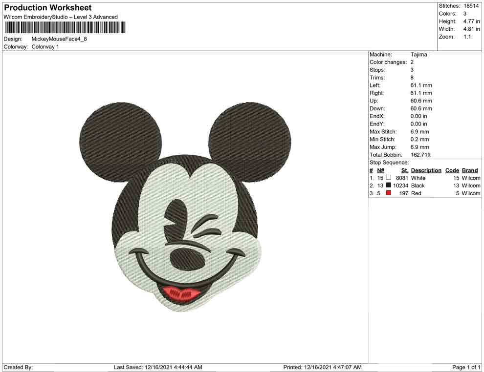 Mickey mouse face