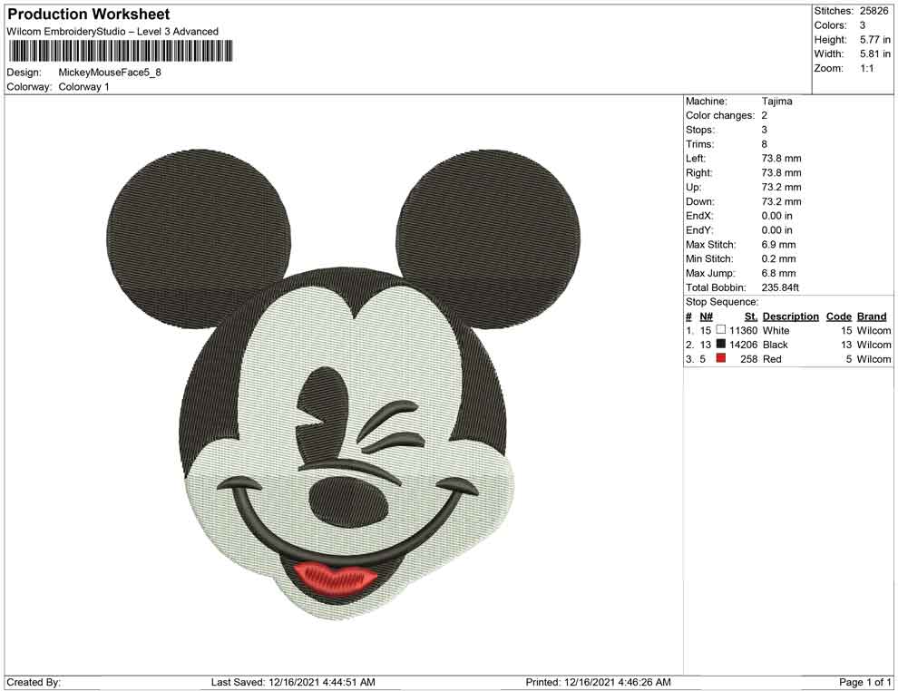 Mickey mouse face