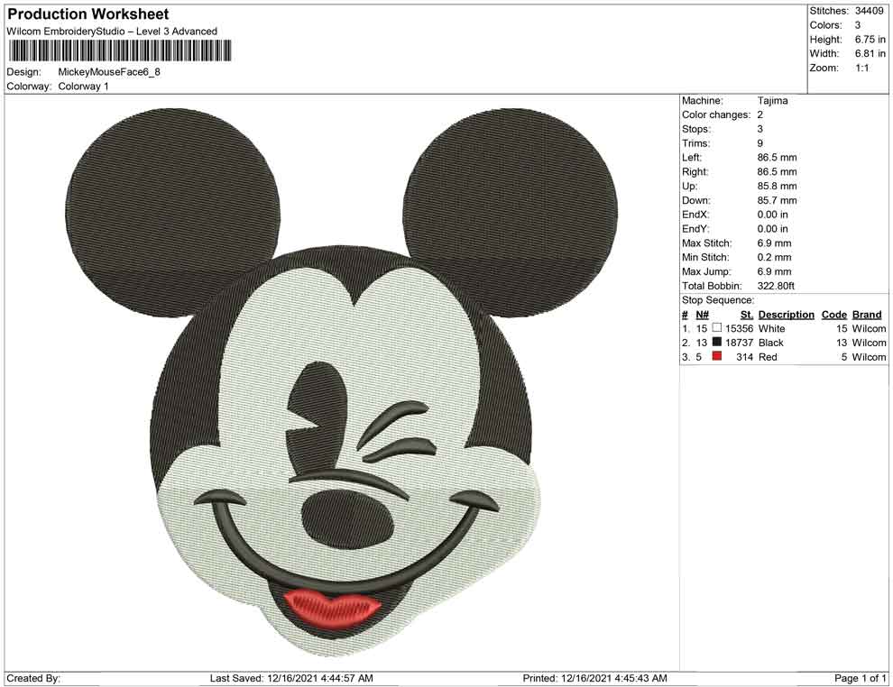 Mickey mouse face