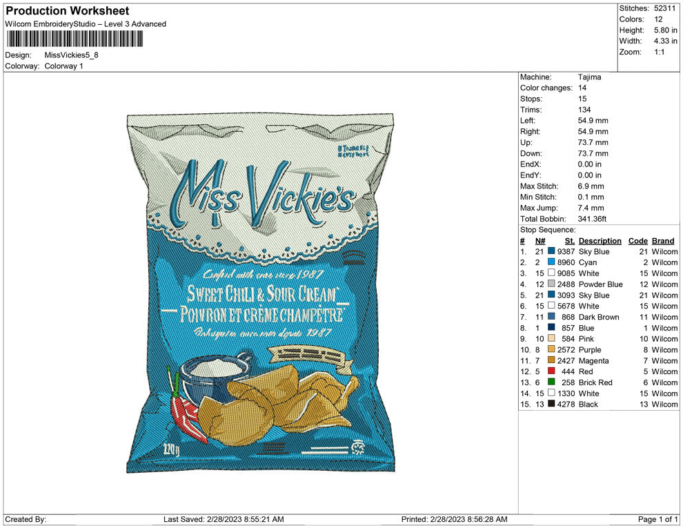 miss vickies snack
