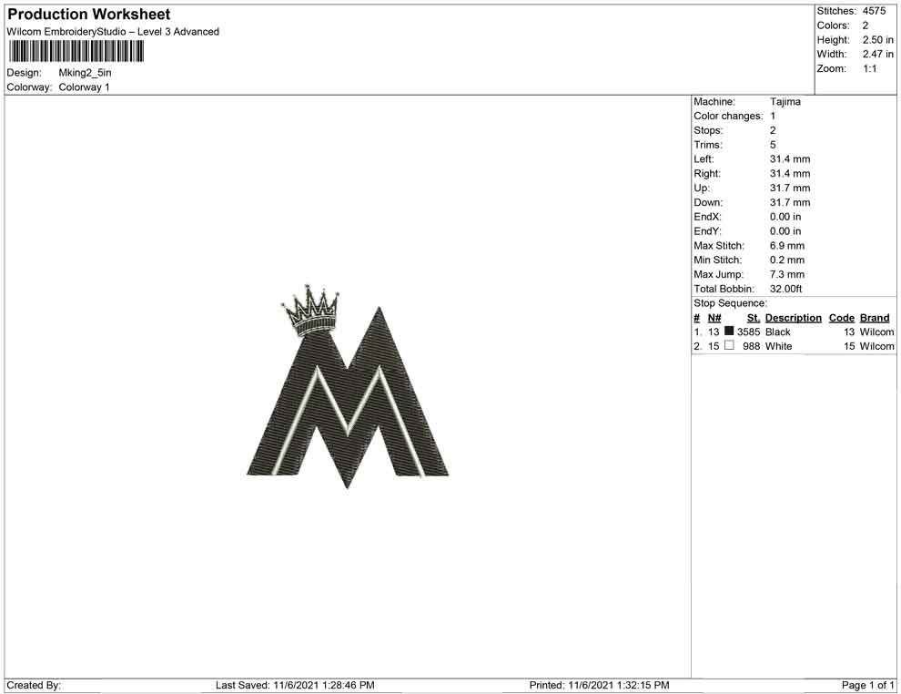 M king