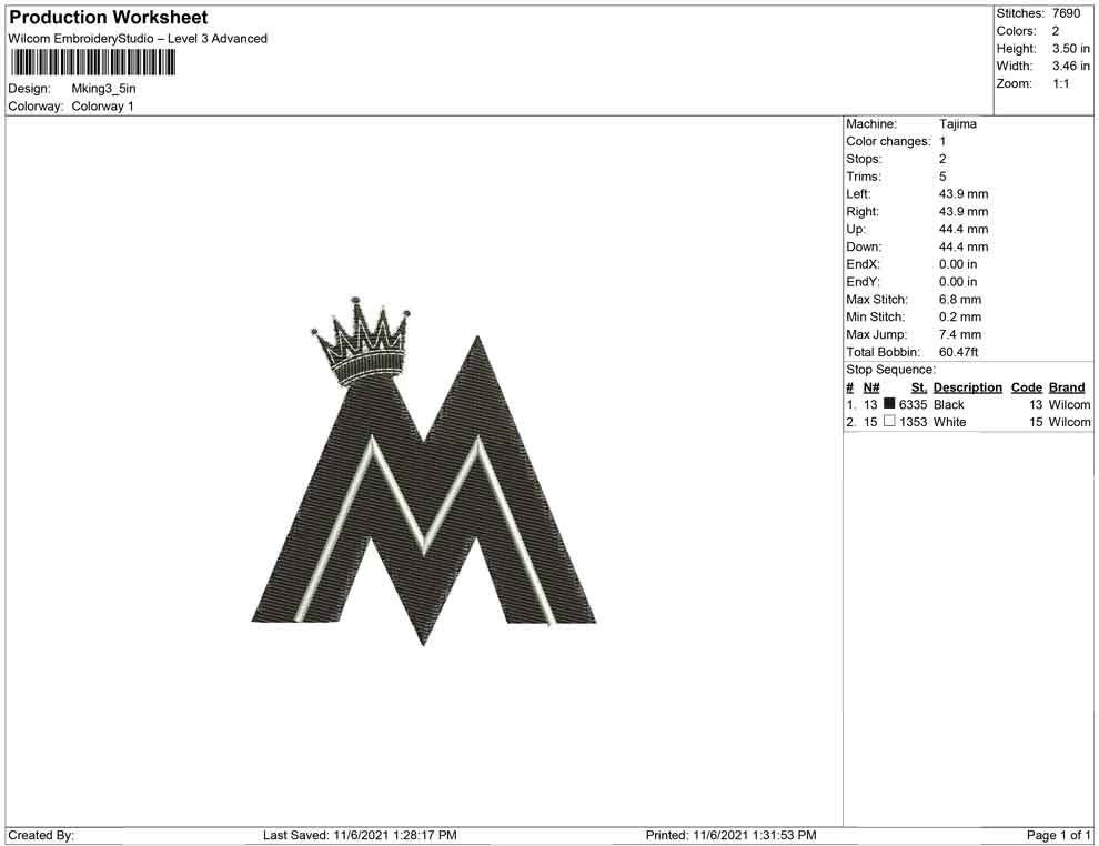M king